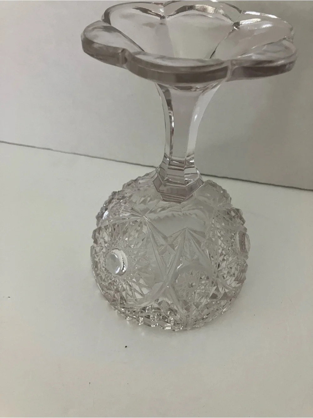 Antique McKee Glass EAPG Compote Pedestal Bowl - Clear